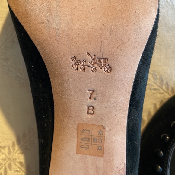 Coach Studded Pump, black suede, size 7, 8.5 - Picture 7 of 7